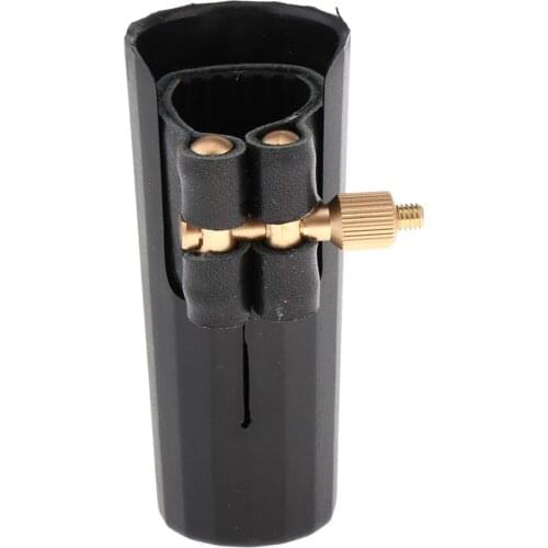 Tenor Saxophone Sax Mouthpiece Cap And Soft Leather Ligature Golden Screw