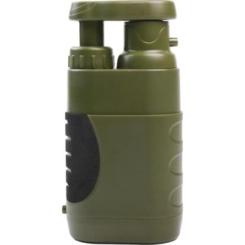 Outdoor Water Purifier Pump Survival Water Filter Camping Travel Portable Emergency Hand Pump Filter Water Purifier Filter Pump