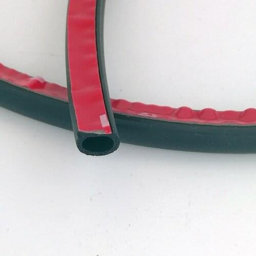 Universal 1 Meter Small D Rubber Seals 3M Adhesive Car Door Seal Noise Sound Insulation Noise Waterproof Car Door Seal Rubber