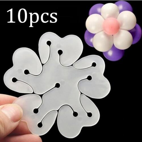 1/10pcs Plastic Flower Balloons Clips Balloon Seal Clips Accessories Baloon Buckle Clip Wedding Birthday Party Christmas Supply