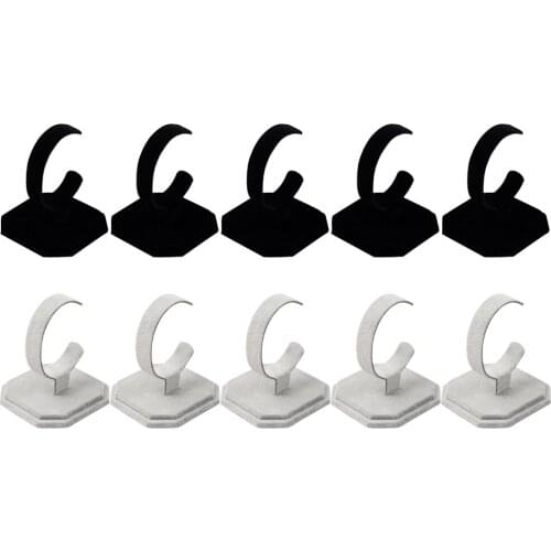 10Pcs Velvet Bracelets Wrist Watch Displays Rack Holder Show Case Stand Tool