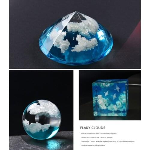 80g White Clouds Resin Jewelry Fillings Clouds Roll Mud Jewelry Making Fillers 53CA