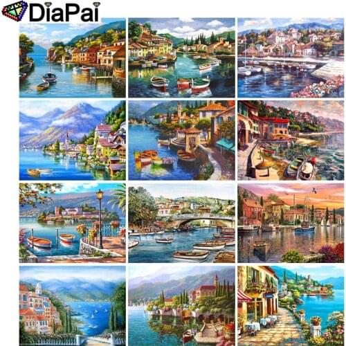DIAPAI 5D DIY Diamond Painting 100% Full Square/Round Drill "House landscape" 3D Embroidery Cross Stitch Home Decor