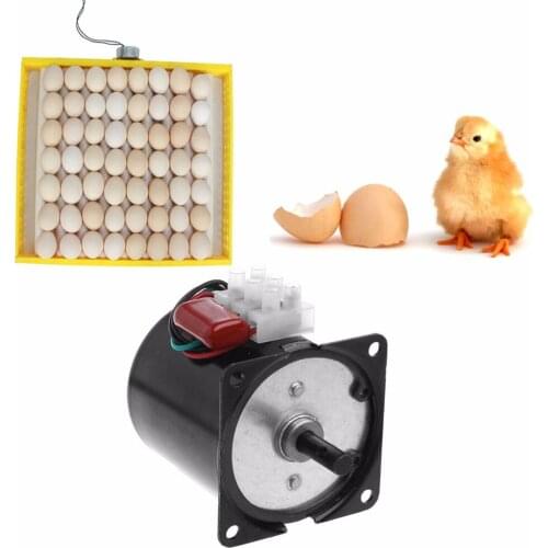 Automatic Incubator eggss Hatcher Engine Reversible Geared Motor 2.5r/min 220V include gear Jul10_35