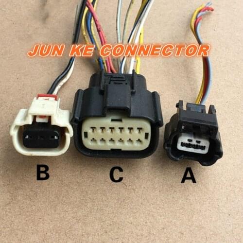 Car driver headlight motor adjustment fog light turn light plug connector with wire for Jeep Compass Cherokee Renegade Wrangler