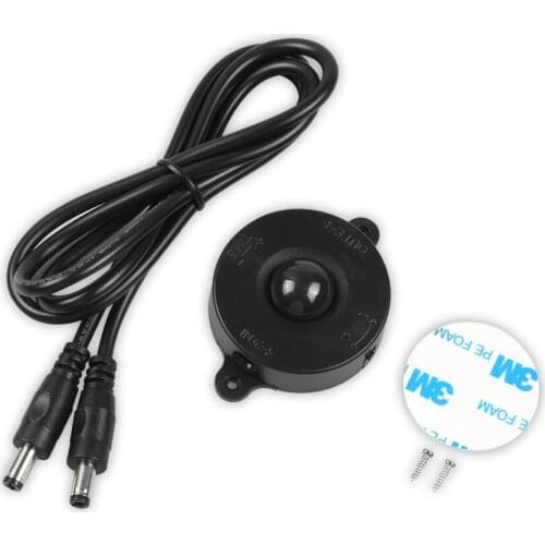 Black Color PIR-1B DC12V-DC24V 6A PIR Motion Sensor