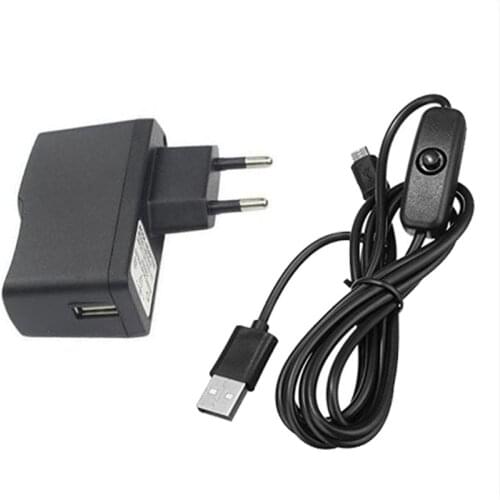 For Raspberry Pi 3 Adapter AC Power Supply Kit 5V 2.5A Raspberry Pi 3 Model B B+ plus ON Off Switch Micro USB Cable USB Charger