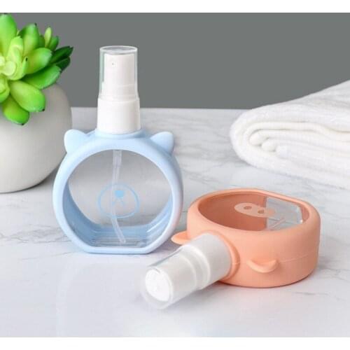 Random Color 55ml Travel Refillable Spray Bottle Empty Container for Cosmetics Portable Perfume Atomizer Moisturize