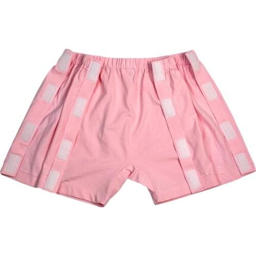 Breathable Incontinence Snap-on Underwear for Women Pure Cotton Comfort Washable Reusable Panties Pink