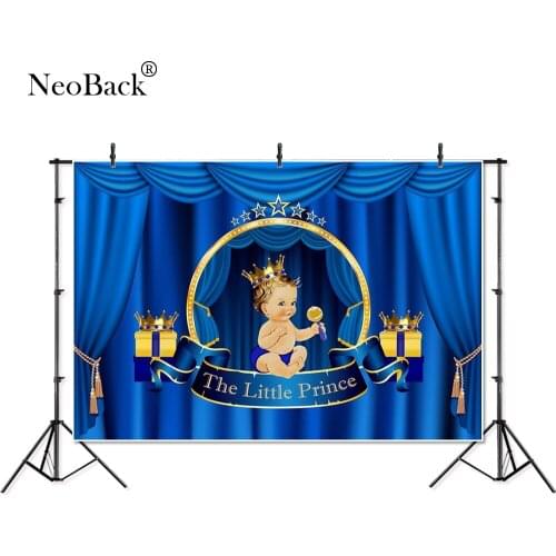 Thin Vinyl Curtain Gifts Little Prince crown children baby Photography Backgrounds professional indoor studio Photo Backdrops