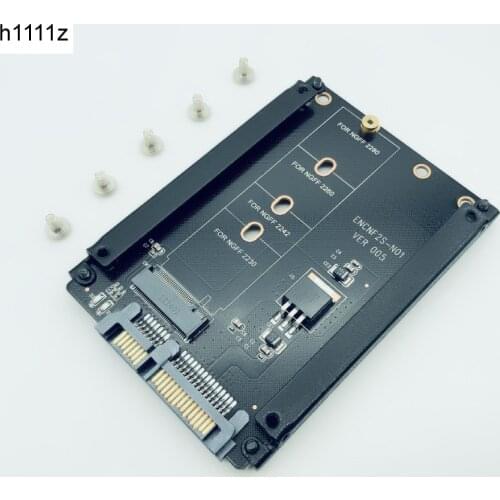 H1111Z Add On Card M.2 to SATA M2 to SATA Adapter M2/M.2 SATA Adapter M.2 NGFF B+M Key Metal Case for 2230 2242 2260 2280 M2 SSD