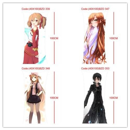 IVYYE Sword Art Online Girls Anime Customized Pillow Case Home Bedroom Pillows Cover Cartoon Decorative Pillowcase Unisex New