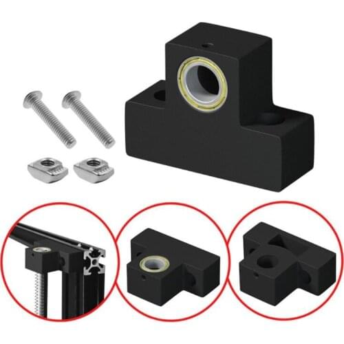 1 Set 3D Printer Upgrade Nylon Z-Rod Bearing Leadscrew Top Mount Fixing Holder for Ender 3 Metal Z-Rod Bearing Holder