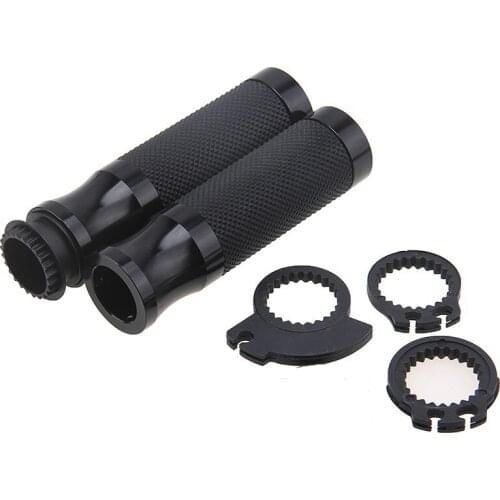 Motorcycle 22mm CNC Aluminum Rubber Gel Handle Bar Grip Hand Grips for KAWASAKI ZRX ZRX1100 1200 1400 ZX6R ZX6R 636 ZZR ZZR1400