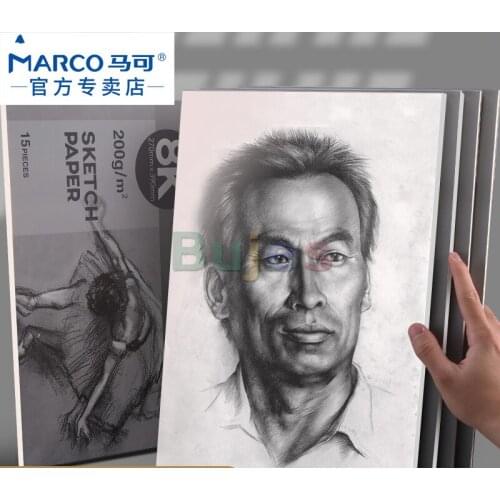 Marco Professional Drawing and Sketching Paper, Thickened Drawing Paper 8K Color Lead Special Paper, Sketch Drawing Supplies