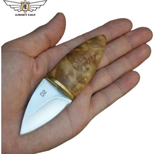 ALMIGHTY EAGLE Mini Straight Blade Knife wood handle Knifes stainless steel EDC tools Survival Hunting Camping Outdoor tool