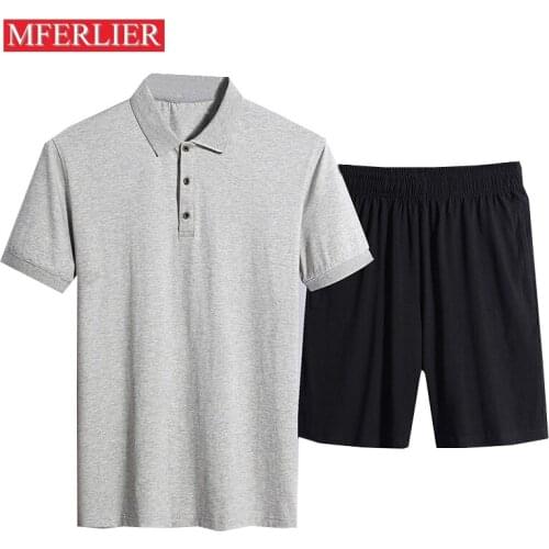 Summer Polo men 8XL Bust 144cm 7xl 6xl 5xl Thin style Plus size sets polo shirts