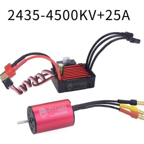 Surpass Hobby KK Waterproof Combo 2440 4000KV Brushless Motor +35A ESC for Tamiya Axial 1/16 1/18 RC Car Model