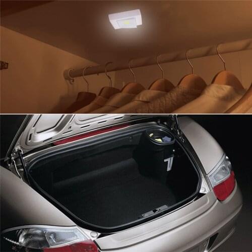 3W COB LED Wall Switch Wireless Closet Cordless Dimmable Night Light Battery Operated Home Accessories