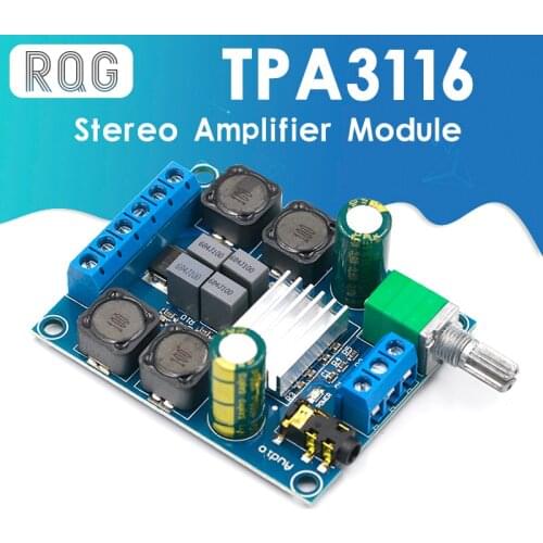 TPA3116D2 2.0 Digital power amplifier Board 50w X2 Stereo Audio amplifier