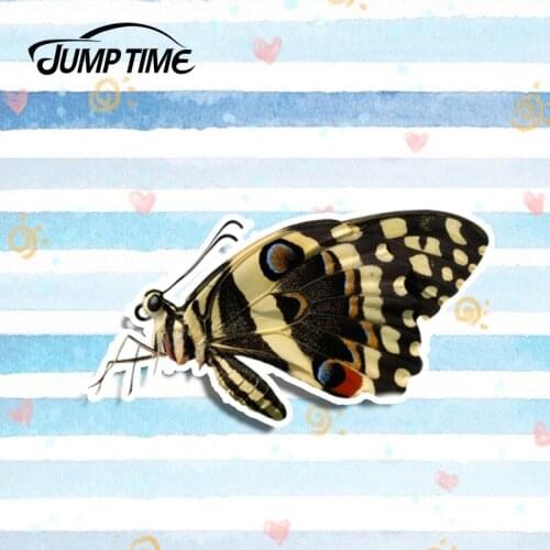 Jump Time 13cmx8cm Merging Wings Butterfly Sticker Funny Laptop Decal Sticker Car Styling Auto Motor Decoration Car Accessories