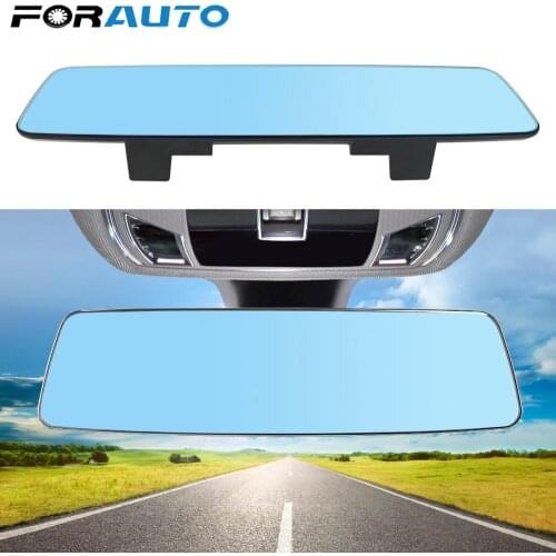 Car Interior Rear View Mirror Anti-glare Wide-angle Blue Frameless Mirror 3000R Micro Curvature Lens 2.5D Full Creen HD Glass