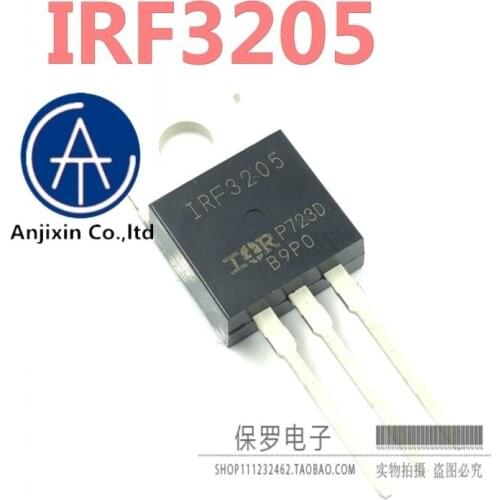 10pcs 100% orginal and new field effect tube IRF3205 IRF3205PBF TO-220 inverter commonly used MOS tube in stock