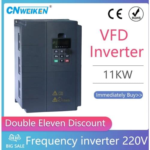220v 7.5kw/11kw VFD Variable Frequency Drive Inverter / VFD 3HP Input 3HP Output CNC spindle Driver spindle speed control