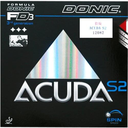 DONIC ACUDA S2 Table Tennis Rubber Fast Attack Loop pimples in with sponge ping pong tenis de mesa