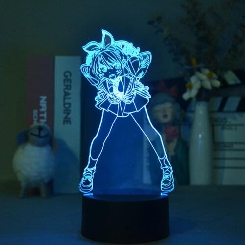 Anime I will Borrow Her LED Night Light for Children Acrylic 3D LED Light Ruka Sarashina Manga Table Light for Room Decor Gifts