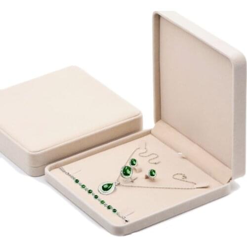 Velvet Jewelry Box for Ring Necklace Earring Jewelry Set Gift Box Bracelet Storage Jewelry Organizer Case Tray Holder Storage