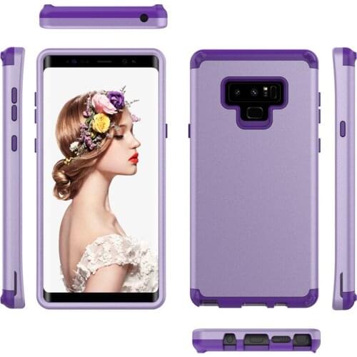 Colorful Matte Shockproof Armor Phone Cover For Samsung note9 J3 J7 2018 TPU Soft Silicone 360 Degree Full-Body Protection Case