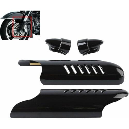 Fork Lower Leg Deflector Shields For Harley Touring Electra Street Glide Trike 00-13
