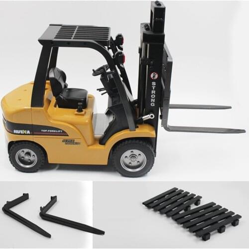 HUINA TOYS 1577 1/10 8CH Alloy RC Forklift Truck Crane Truck Construction Car Vehicle Toy with Sound Light Workbench Lift RTR RC