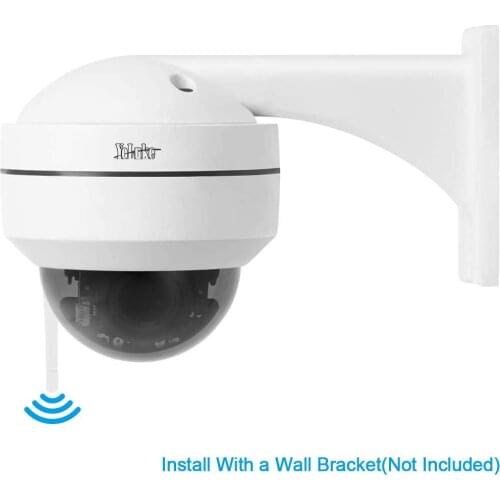 YoLuke 5MP PTZ WiFi IP Dome Camera 4X Optical Zoom Indoor/Outdoor Security Surveillance IP66 Waterproof with IR Night Vision