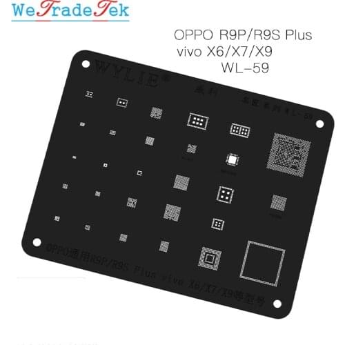 Quality Black BGA Reballing Stencil Kits Heat Resistance Solder Template Stencil for Android Xiaomi LG Huawei OPPO VIVO