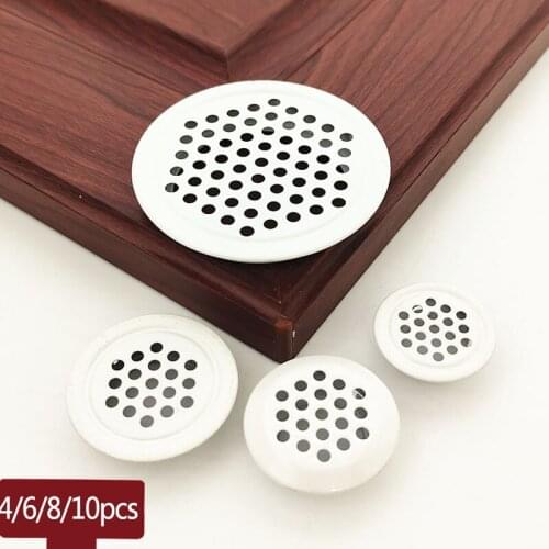 Wardrobe Cabinet Mesh Hole Stainless Air Vent Steel Louver Ventilation Cover Set