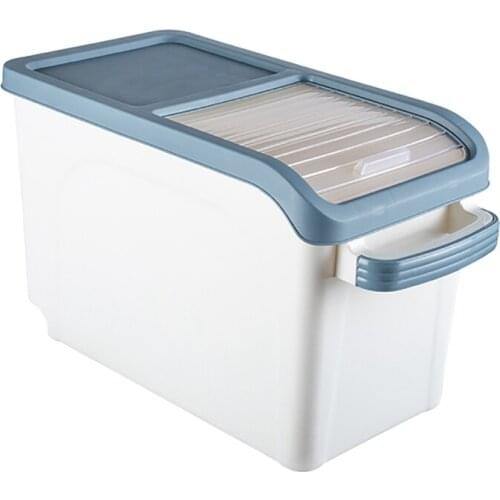 15Kg Rice Storage Box Grain Cereal Dispenser Flip Lid Food Organizer Container Rice Container Portable Organizer