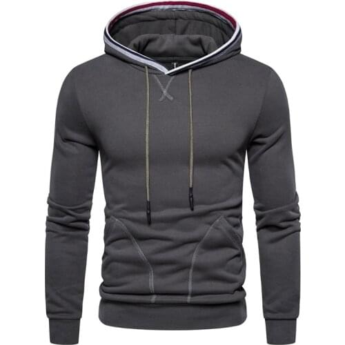 2021 New Spring Slim Sporting Hoodies Men Fleece Hoodies Solid Color Men Sweatshirts Velvet Fabrics Running Mens Hoodied
