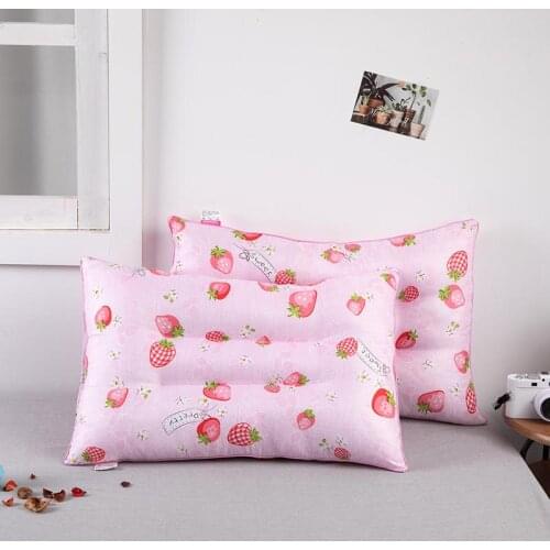 Soft Neck Protector Sleep Pillow Low Quilted Bedside Home or Travel Pillow for Adults or Children to Use in All Seasons