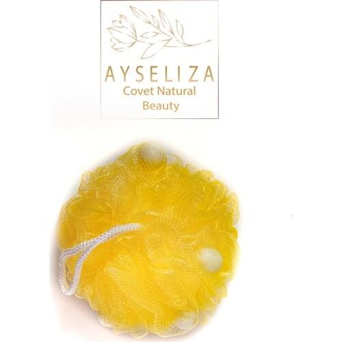 Banana Ball Soaps With Bath Pouf By Ayseliza Exfoliating Sponge Scrubbing Body Removing Dead Skins Smooth Skin Unclog Pores Silk