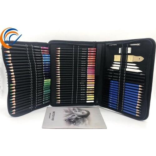 Sketch Drawing Color Pencil 96 Pcs Per Set Including 88 Pencils with Carbon Rubber Art Brush Set Art Drawing Painting Sets