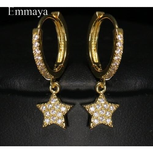 Emmaya New Arrival Ingenious Star Appearance Elegant Earring For Female Fashion Cubic Zircon Jewelry Distinctive Dress-Up