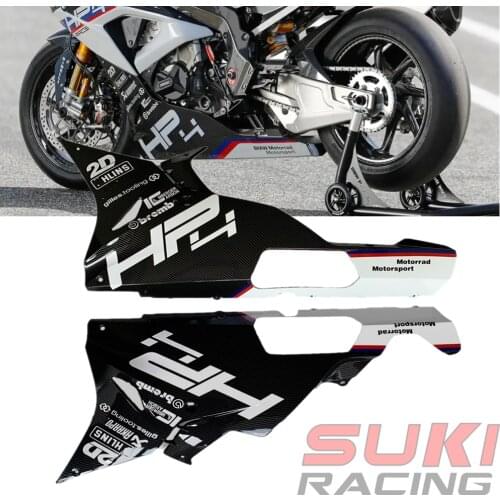 For BMW S1000RR Hp4 Lower Bodywork Belly Pan Fairing ABS Plastic Carbon Color for HP4 S1000RR 2015 2016