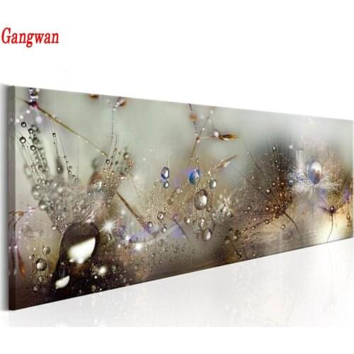 Full 5D Diy Daimond Painting Dreamy Dandelion 3D Embroidery Painting square Round Rhinestone Diamant Painting Flower decor
