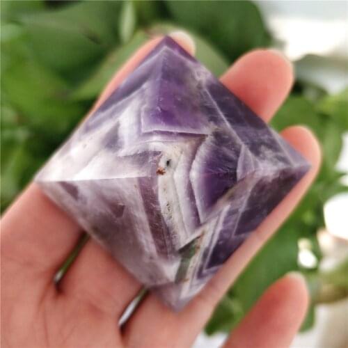 Natural Dream Amethyst Quartz Crystal Pyramid Reiki Crystals And Healing Stones For Home Decorations