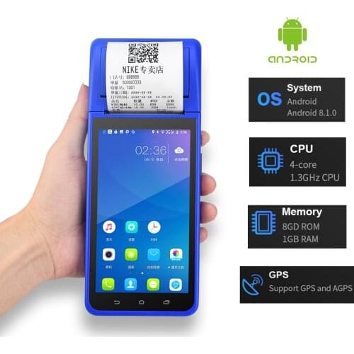 Handheld Smart PDA Android 8.1 POS Terminal 1D 2D Barcode Scanner WiFi 5G internet Bluetooth GPS PDA Bar codes Reader