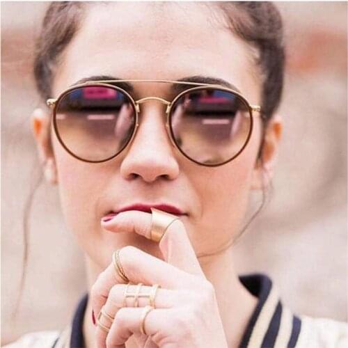 Small Round Sunglasses Women Brand Designer Retro 3647 Sunglasses Female men Sunglasses Mirror Ladies Shades UV400 Oculos De sol