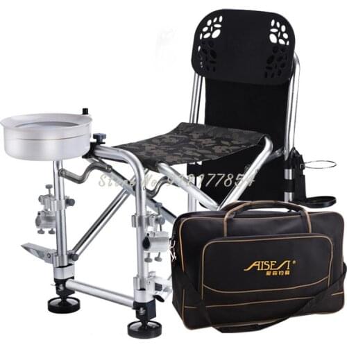 All-terrain fishing chair 2021 new thickened multifunctional folding fishing chair portable fishing stool fishing chair