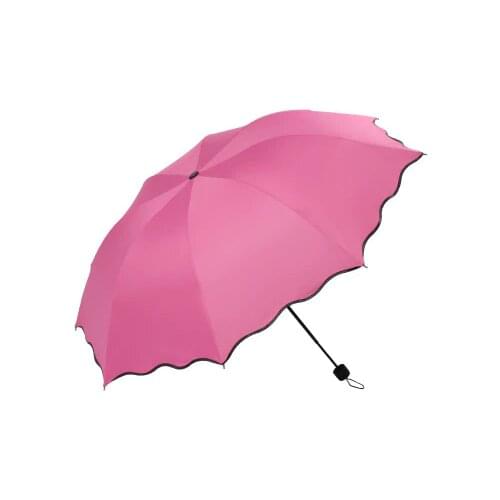 Women Gift Blossom Umbrella Travel Umbrella Fashion Folding Umbrella Rain Anti-UV Waterproof Portable